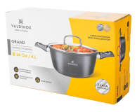 Altom Valdinox Grand garnek 24cm 4,0l. z pokrywą szklaną - 1580501 - zdjęcie 10